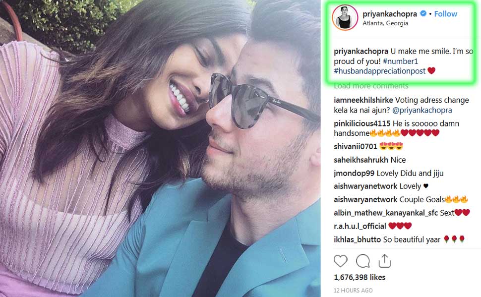 नंबर वन पर बना हुआ है निक का गाना Priyanka Chopra