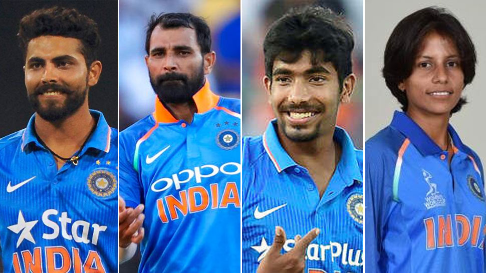 BCCI ने की सिफारिश, बुमराह, शमी, जडेजा और पूनम को मिले अर्जुन पुरस्कार