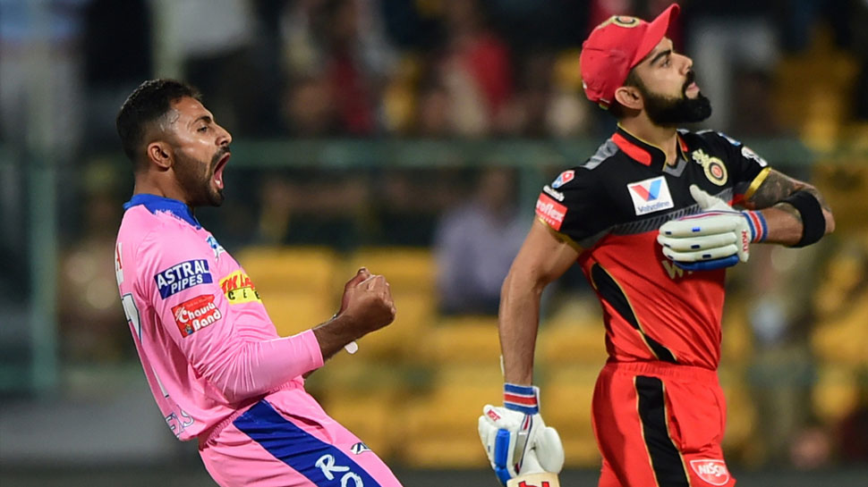 IPL-12: बारिश के बाद शुरू हुआ मैच, बेंगलुरु ने राजस्थान को दिया 63 रन का टारगेट