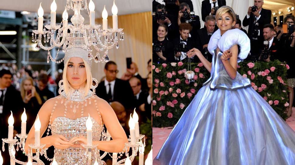 सिंगर कैटी पेरी और जेंडाया celebs looks stunning at Met Gala 2019