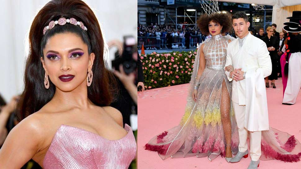 दीपिका के अलावा प्रियंका चोपड़ा अपने पति निक जोनास के साथ पहुंचीं celebs looks stunning at Met Gala 2019