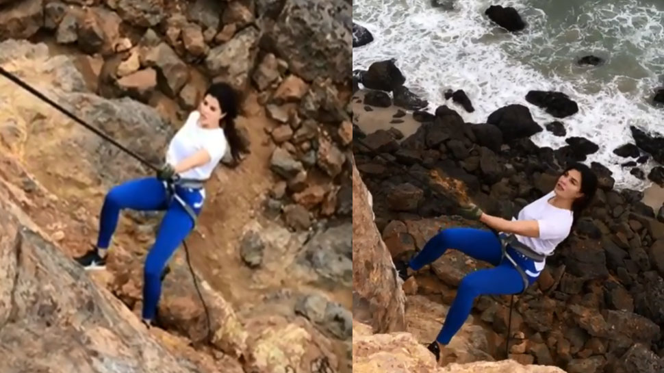 जैकलीन फर्नांडीज ने किया रोंगटे खड़े कर देने वाला स्टंट! VIDEO हुआ VIRAL
