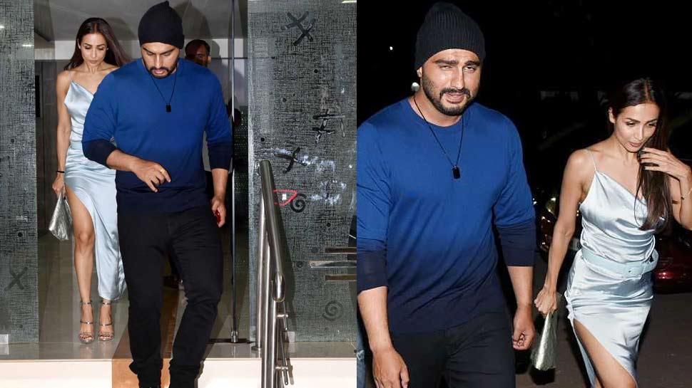 अर्जुन कपूर और मलाइका अरोड़ा Arjun Kapoor and Malaika Arora spotted at party