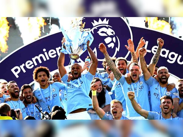 मैनचेस्टर सिटी ने इंग्लिश प्रीमियर लीग (Premier League) के आखिरी मैच में ब्राइटन को 4-1 से हराकर ट्रॉफी अपने नाम की. (फोटो: PTI) 