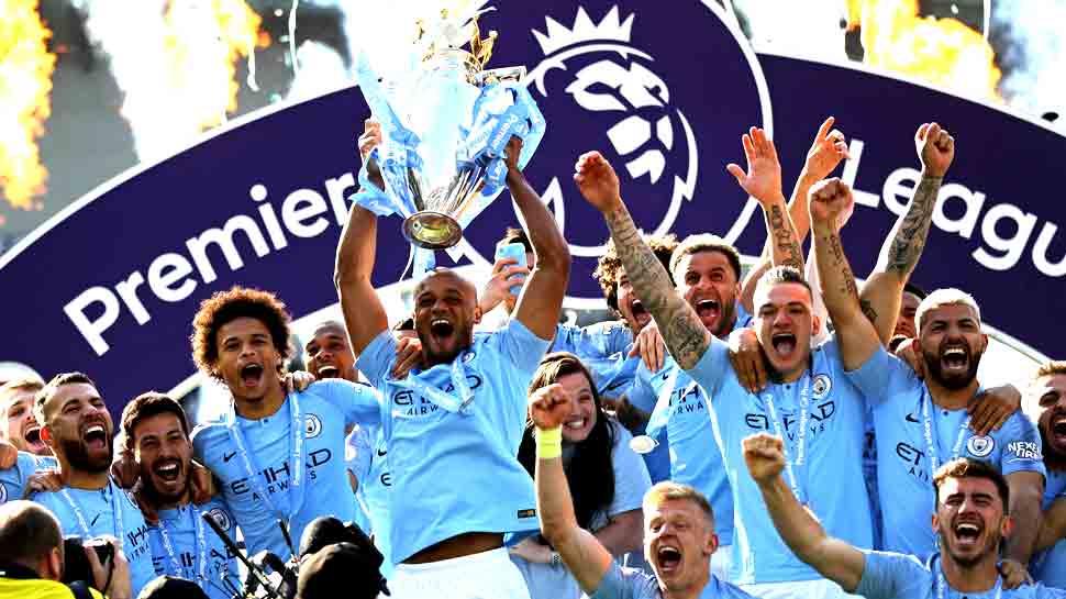 मैनचेस्टर सिटी ने इंग्लिश प्रीमियर लीग (Premier League) के आखिरी मैच में ब्राइटन को 4-1 से हराकर ट्रॉफी अपने नाम की. (फोटो: PTI) मैनचेस्टर सिटी ने इंग्लिश प्रीमियर लीग (Premier League) के आखिरी मैच में ब्राइटन को 4-1 से हराकर ट्रॉफी अपने नाम की. (फोटो: PTI)