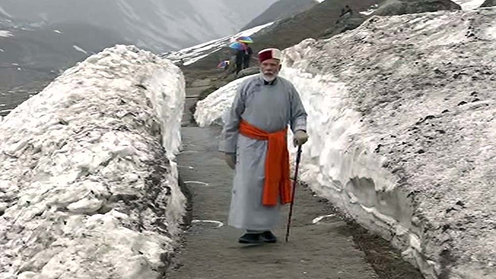 Image result for modi in kedarnath