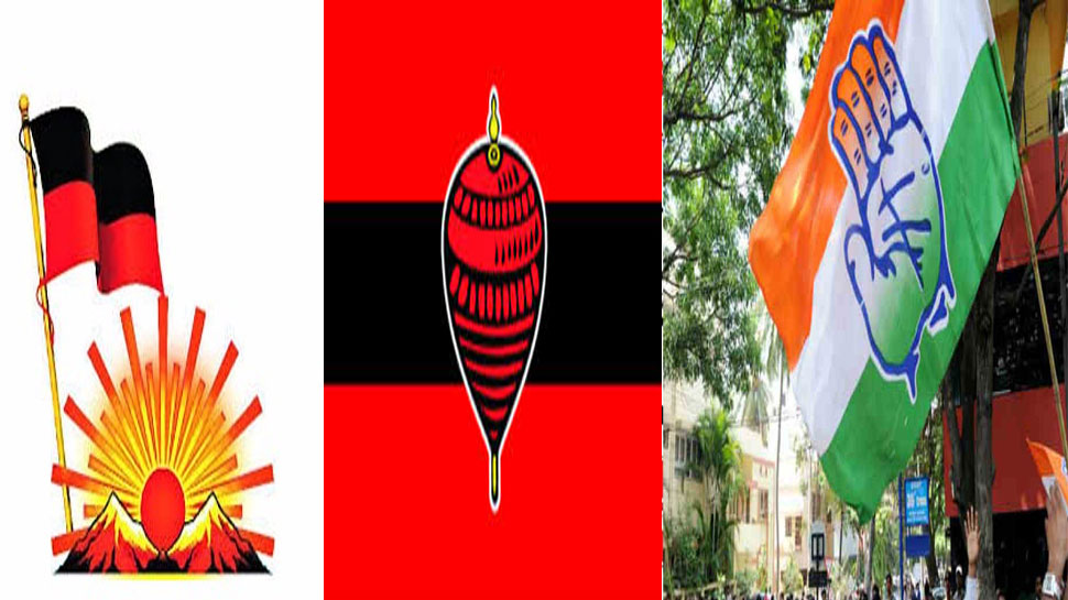 तमिलनाडु की तीन लोकसभा सीटों पर DMK, कांग्रेस, MDMK आगे