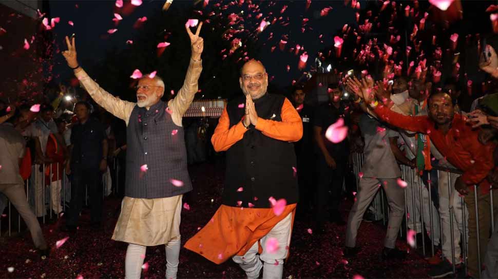 लोकसभा चुनाव परिणाम 2019, देशभर में बीजेपी की प्रचंड जीत, जीत का आंकड़ा 300 के पार