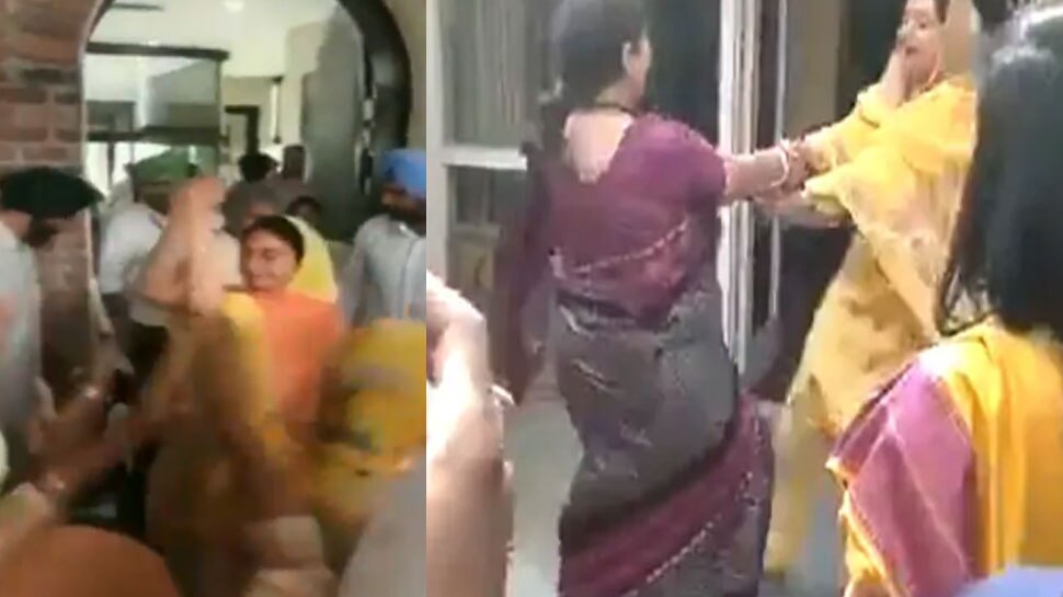 VIDEO: जीत की हैट्रिक लगाते ही झूम उठीं, समर्थकों के साथ जमकर किया गिद्दा
