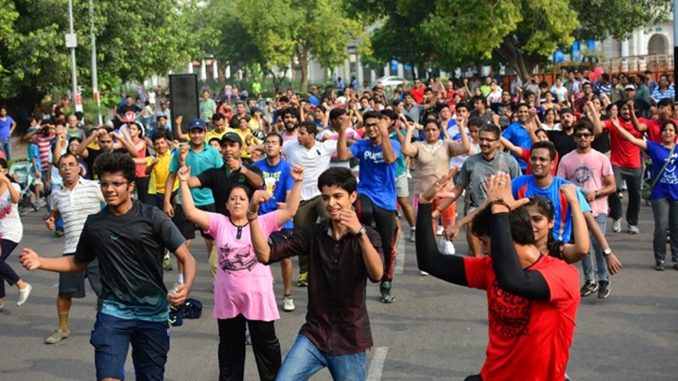 दिल्ली में राहगीरी रविवार की सुबह ताजा हवा लेकर आई, मनाया गया राहगीरी दिवस