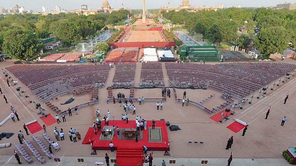 PM मोदी का शपथ ग्रहण समारोह कल, 6000 मेहमानों के लिए राष्ट्रपति भवन में चल रही खास तैयारी PM मोदी का शपथ ग्रहण समारोह कल, 6000 मेहमानों के लिए राष्ट्रपति भवन में चल रही खास तैयारी