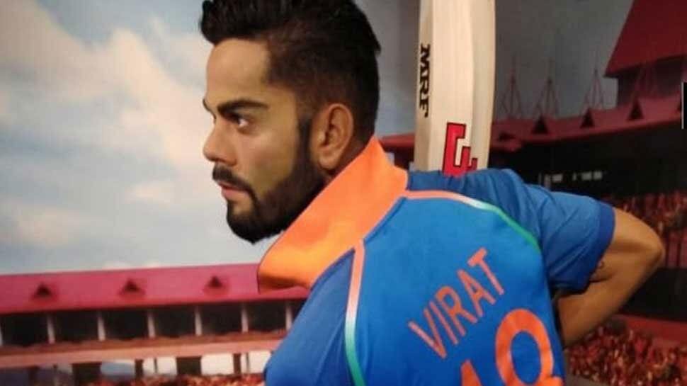 World Cup 2019 से पहले लॉर्ड्स पर विराट कोहली के मोम के पुतले का अनावरण