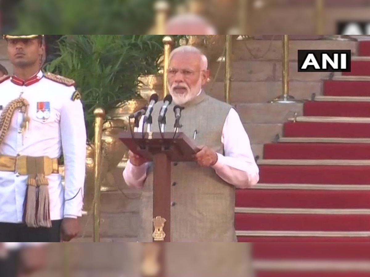 नरेंद्र मोदी ने प्रधानमंत्री पद की दूसरी बार शपथ ली. एएनआई