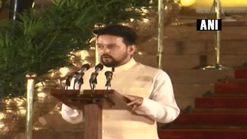 अनुराग ने हमीरपुर से जीत दर्ज की है. (फोटो साभार: ANI) अनुराग ने हमीरपुर से जीत दर्ज की है. (फोटो साभार: ANI)