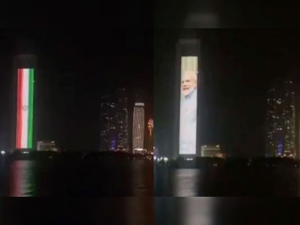 VIDEO: इस देश ने 65 मंजिला इमारत पर लगाई PM मोदी, तिरंगे की तस्वीर, मनाया शपथ ग्रहण का जश्न 