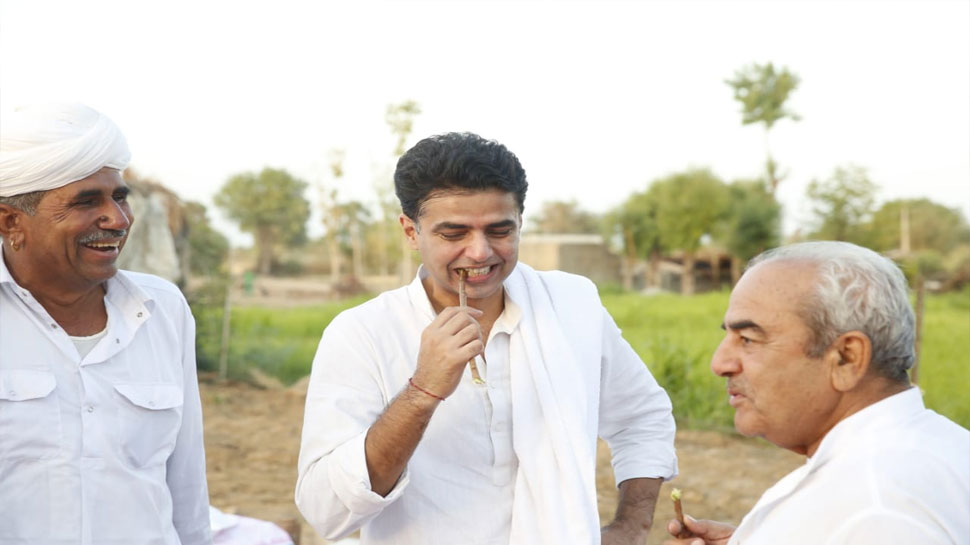 जमीन से जुड़े होने का दावा sachin pilot, rajasthan