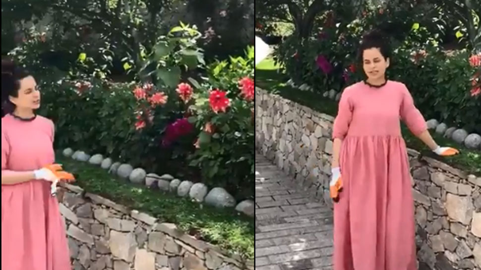कंगना रनौत ने बहन रंगोली के साथ आजमाया बागवानी में हाथ, Video हुआ Viral