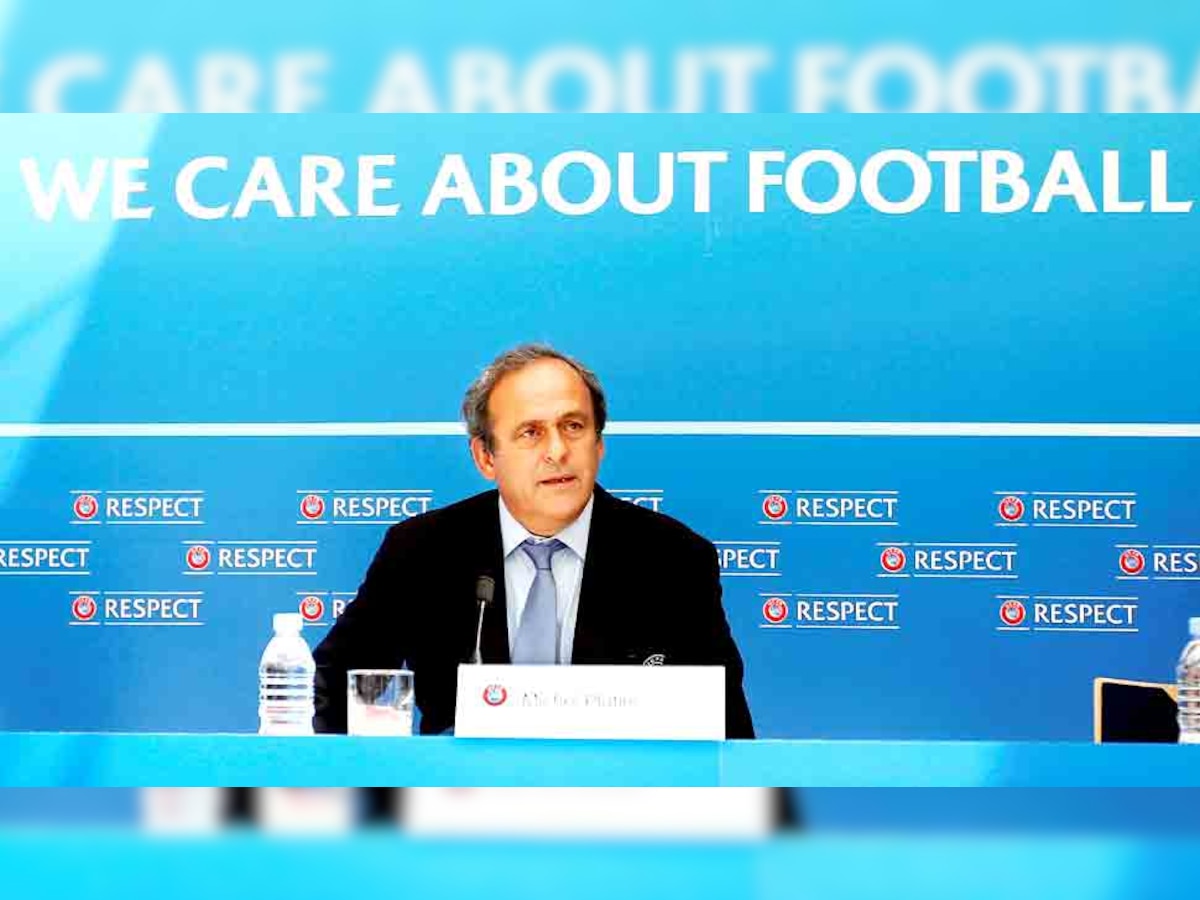 फ्रांस के माइकल प्लाटिनी यूरोपीय फुटबॉल के अध्यक्ष भी रह चुके हैं. (फोटो: Reuters) 