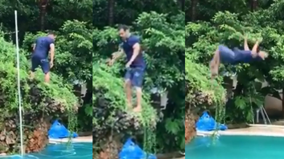 सलमान खान ने पानी में किया जबरदस्त स्टंट, VIDEO देख क्रेजी हुए फैंस