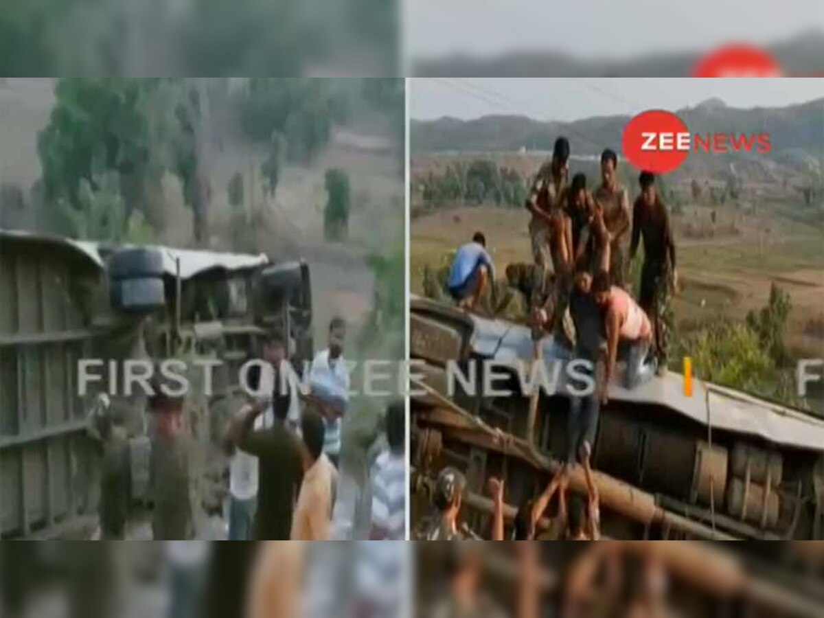 VIDEO: झारखंड के गढ़वा में खाई में गिरी बस, अब तक 6 की मौत, 39 घायल