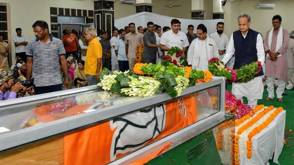 BJP मुख्यालय में रखा गया मदनलाल सैनी का पार्थिव देह, 4 बजे सीकर में होगा अंतिम संस्कार