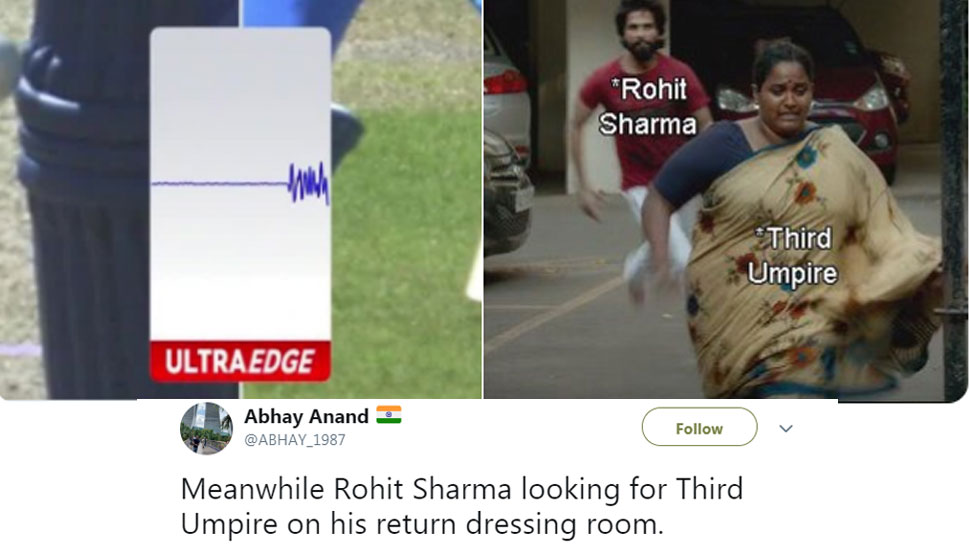 VIDEO: रोहित शर्मा के विकेट पर बवाल, थर्ड अंपायर का जमकर उड़ रहा मजाक