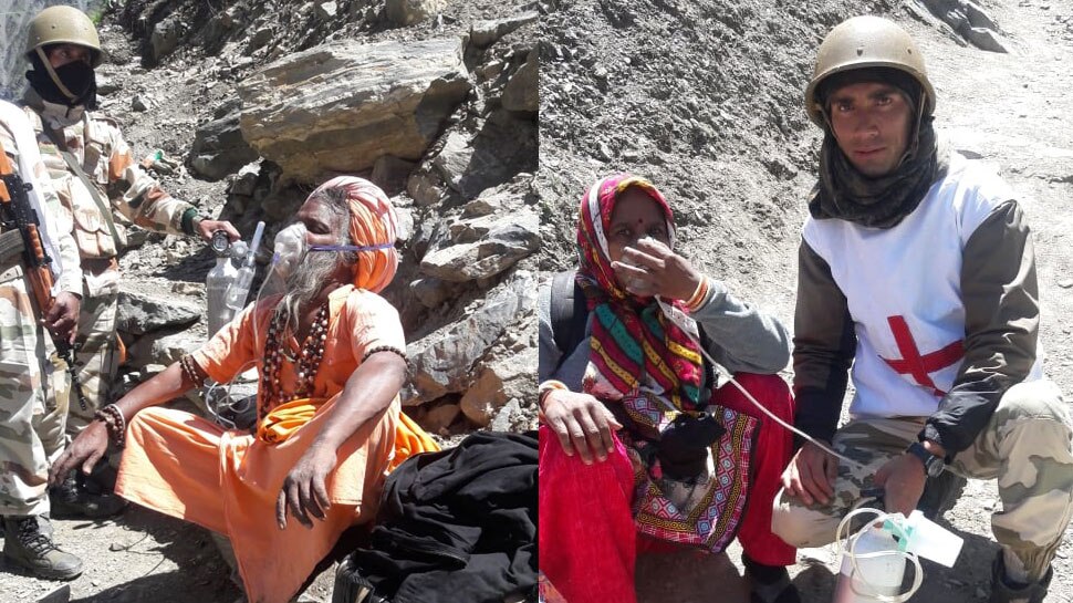 अमरनाथ यात्रा: जब श्रद्धालुओं की टूटती सांसों को मिला आईटीबीपी का सहारा..
