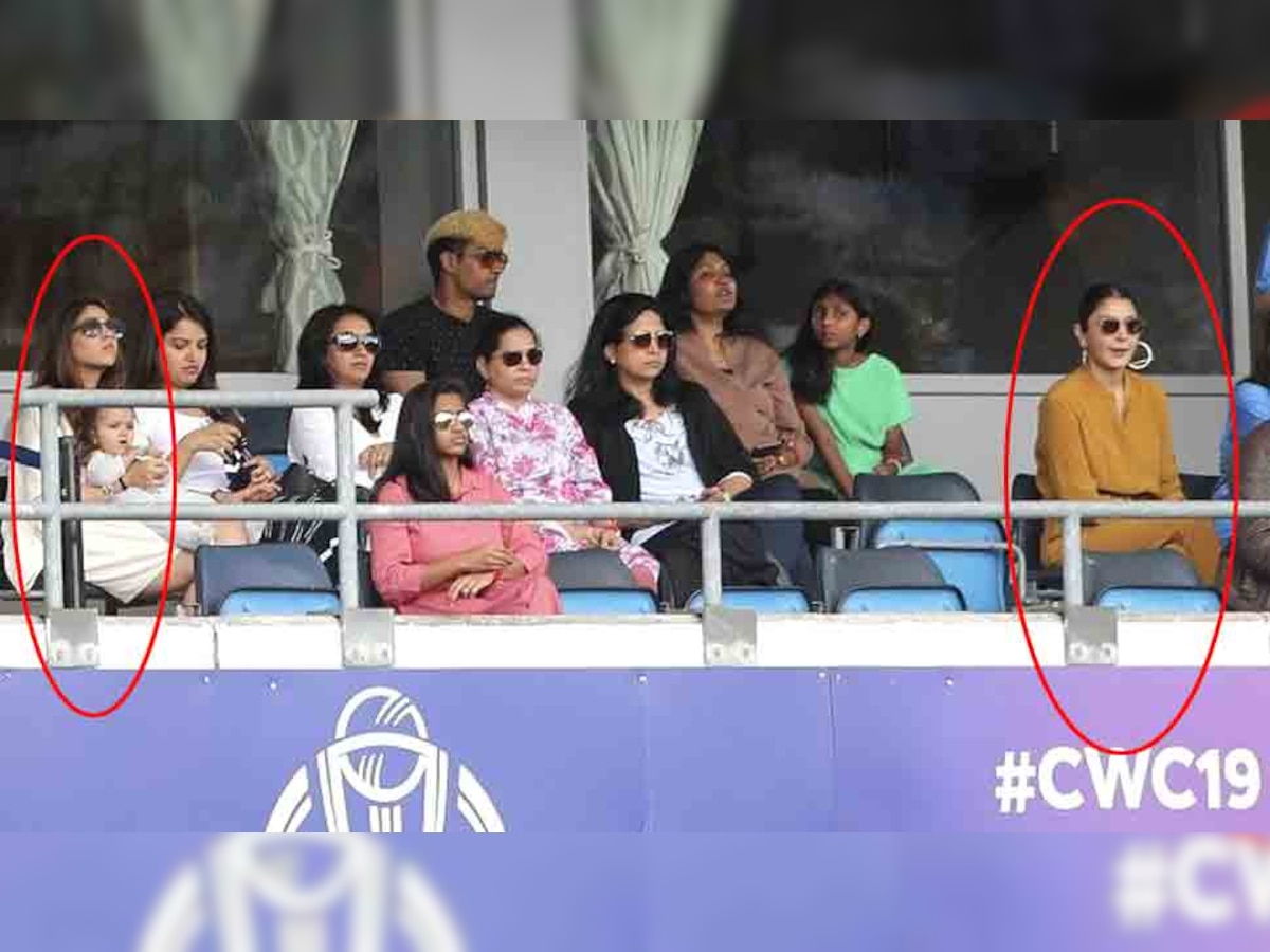 भारत बनाम श्रीलंका मैच के दौरान विराट कोहली और रोहित शर्मा की पत्नी ने दूरी बनाए रखी. (फोटो साभार: सोशल मीडिया)