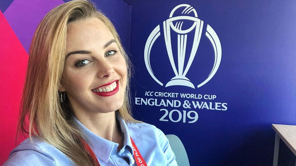 female presenter icc world cup 2019