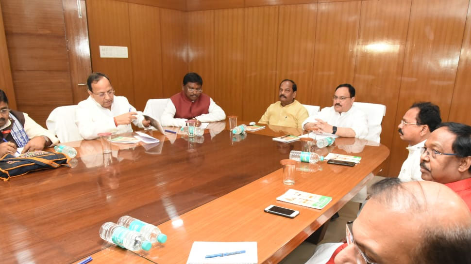 JP Nadda meeting with BJP leaders on upcoming elections in Jharkhand |  झारखंड में आगामी चुनावों पर जेपी नड्डा ने की बीजेपी नेताओं के साथ बैठक |  Hindi News, बिहार एवं झारखंड