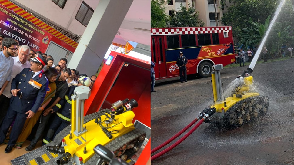 रोबोट 55 मीटर तक पानी मार सकता है Robot can shoot water up to 55 meters