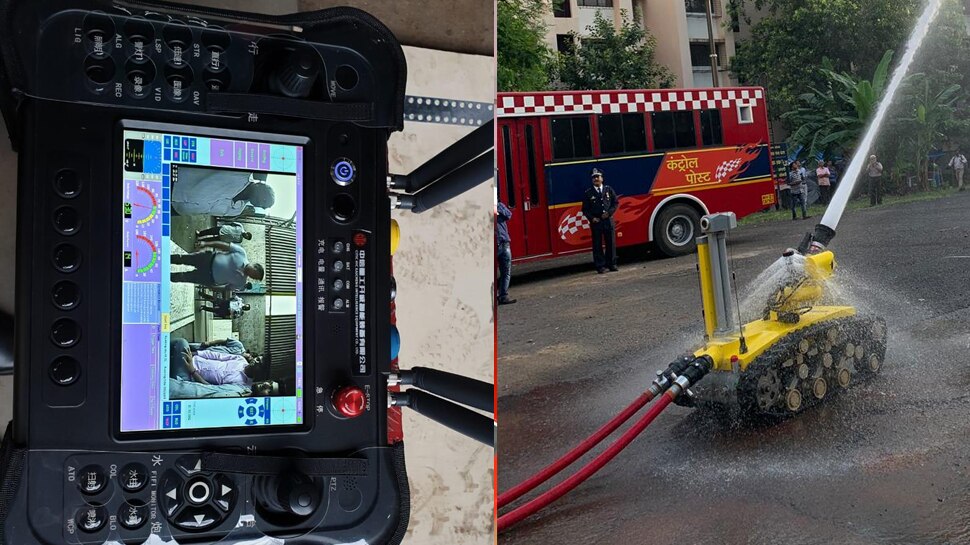 आग फैलने को रोकने में सक्षम है यह रोबोट This robot is capable of preventing the spread of fire