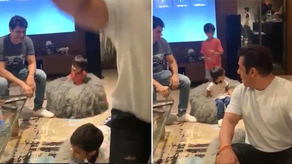'मामा' सलमान खान को छोटे से भांजे ने यूं हवा में उड़ा दिया, मजेदार VIDEO हुआ VIRAL