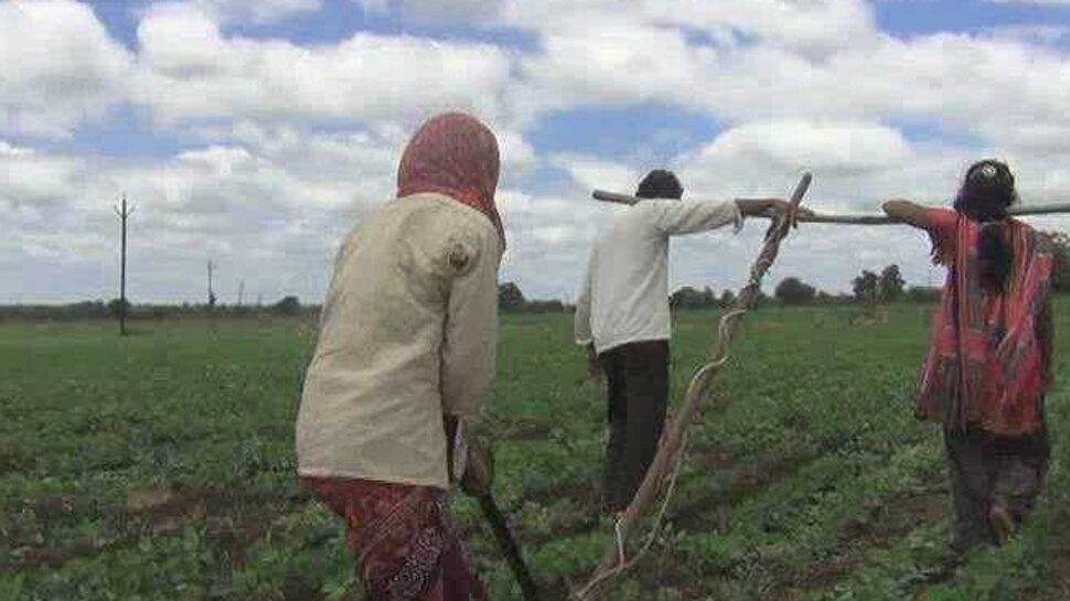 स ख और गर ब स पर श न क स न क सह र बन ब ट य प त क स थ ख त म चल रह ह हल Daughters Are Working In Fields Due To Lack Of Ox At Poor