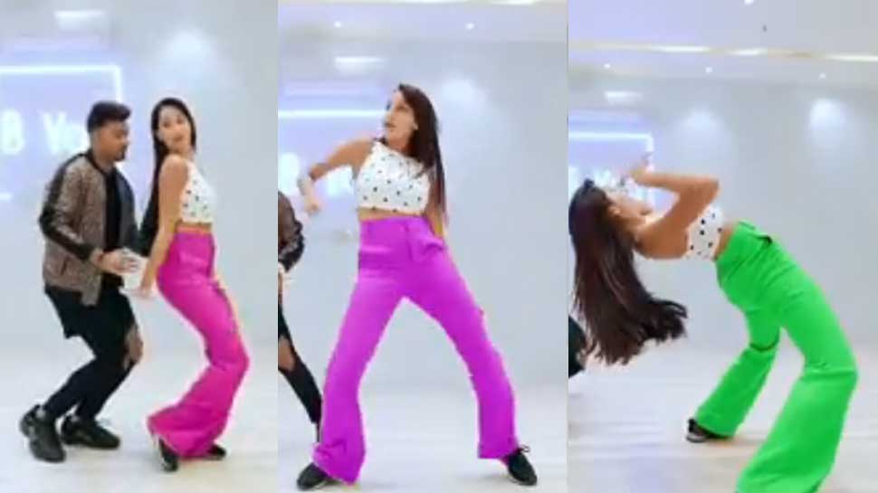 Bollywood Dancing Queen Nora Fatehi Dance Video Viral On Saki Saki Batla House स मन आय न र फत ह क ज द ई Video ड स क स थ प छ फ स स मज द र सव ल Hindi News ब ल व ड