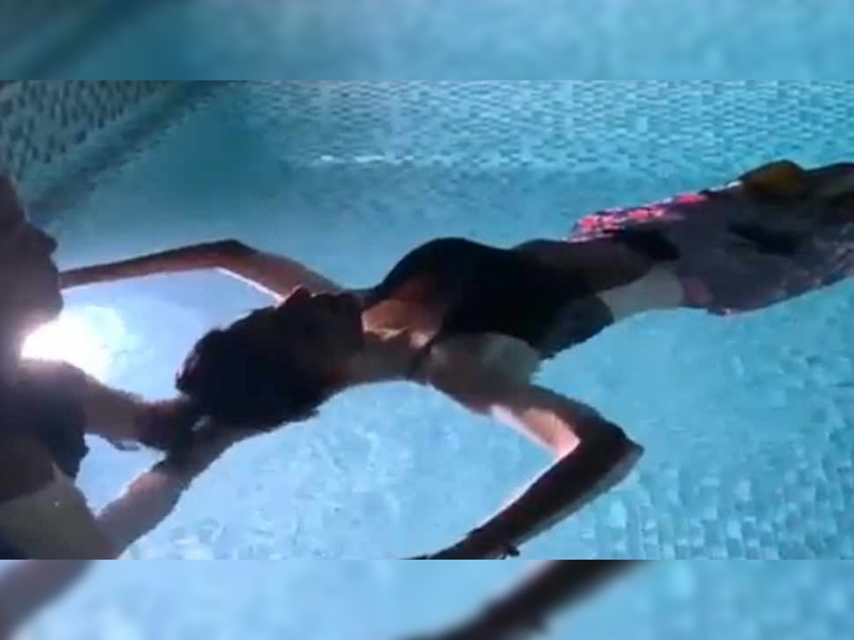 तैरना आता नहीं पर पानी में यूं उतर गईं शिल्पा शेट्टी, VIDEO हो रहा VIRAL