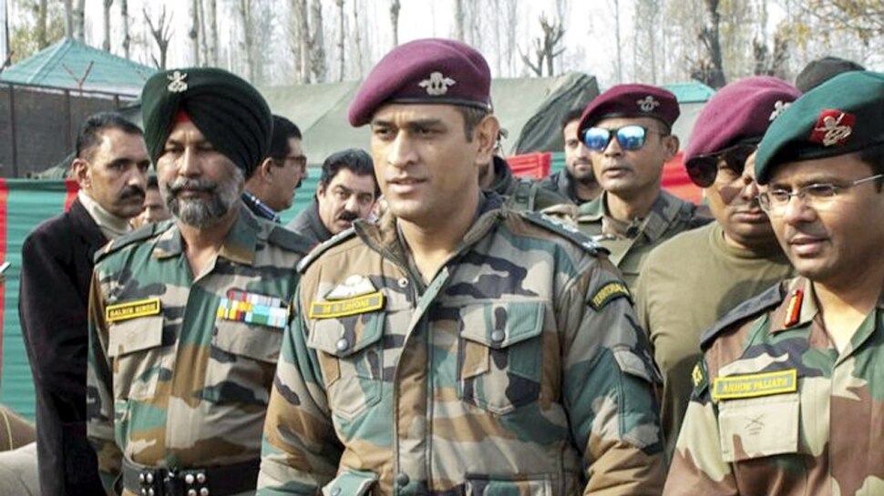 MS Dhoni in Army