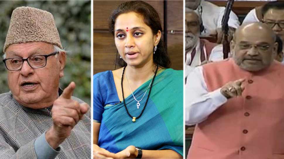 सुप्रिया सुले के बयान पर अमित शाह का जवाब, 'हमने फारूक अब्दुल्ला को गिरफ्तार नहीं किया' सुप्रिया सुले के बयान पर अमित शाह का जवाब, 'हमने फारूक अब्दुल्ला को गिरफ्तार नहीं किया'