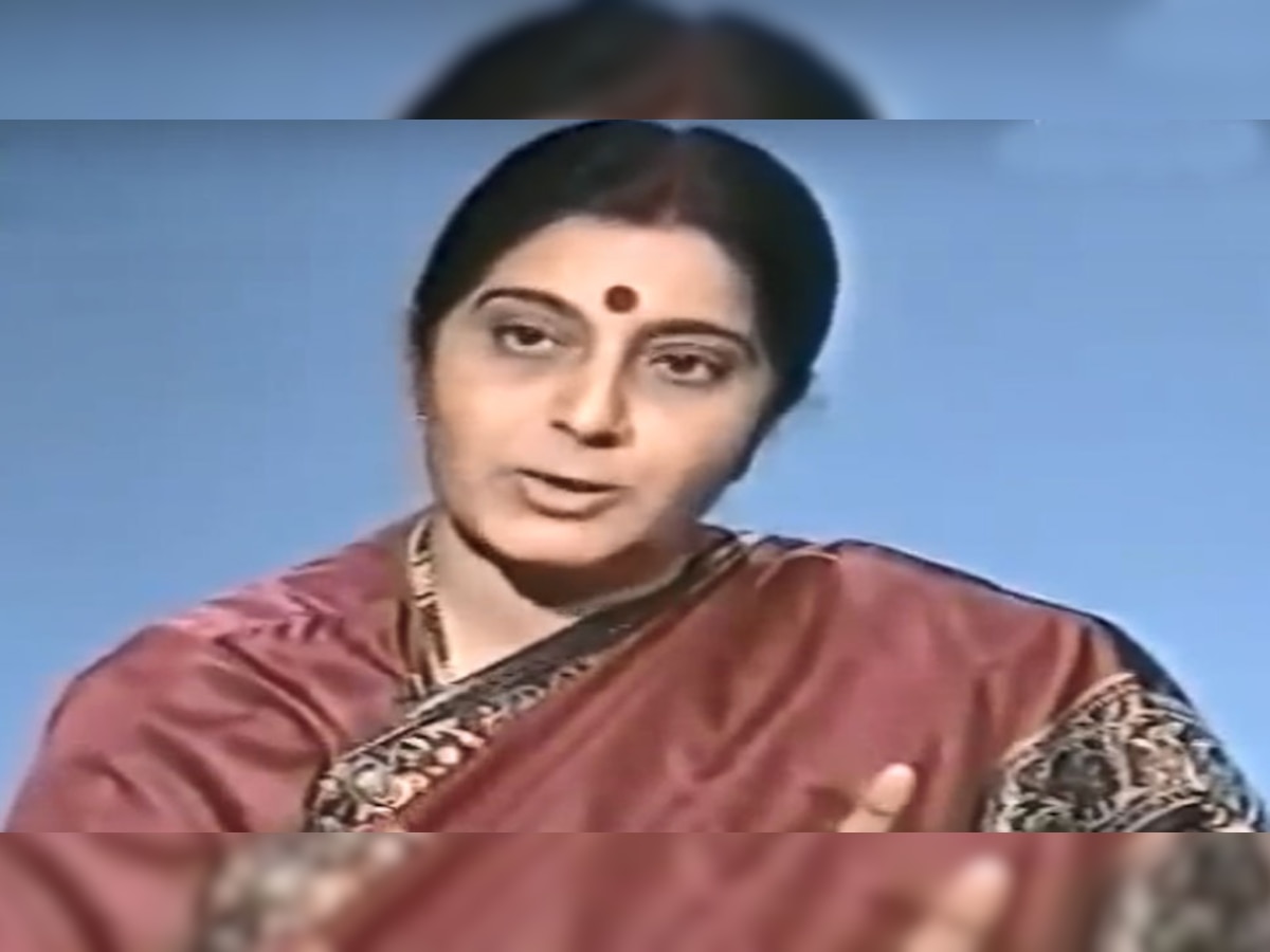 VIDEO: पाकिस्तान टीवी के स्टूडियो में इंटरव्यू के दौरान सुषमा की 'अटलवाणी'