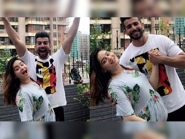 जय भानुशाली पत्नी माही विज के साथ (फोटो साभार: Yogen Shah)