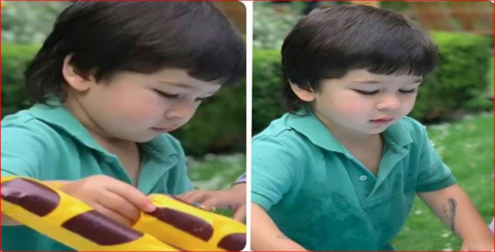 तैमूर की पूल फोटो सोशल मीडिया पर वायरल Kareena Kapoor with son Taimur Ali Khan