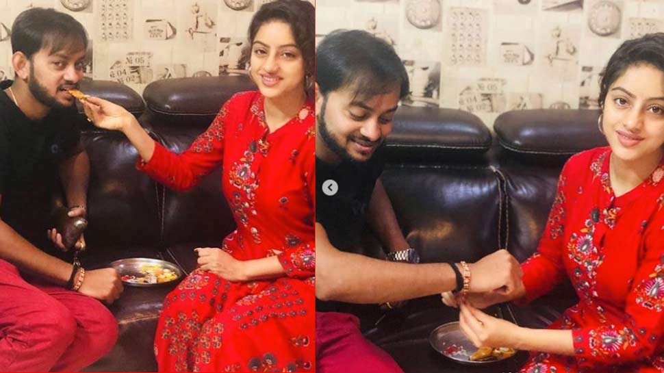 दीपिका सिंह ने भाई को राखी बांधते हुए Deepika Singh posted pictures of pre Raksha Bandhan