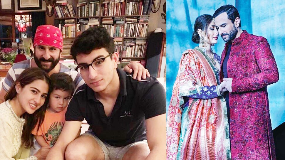 PICS: बेटी सारा और पत्नी करीना ने कुछ इस अंदाज में सैफ अली खान को किया बर्थडे विश