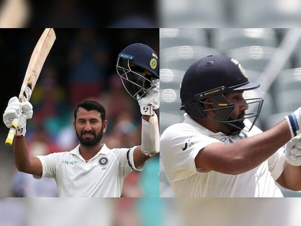 अभ्यास मैच में पुजारा और रोहित ने शतकीय साझेदारी निभाई. (फोटो :PTI)