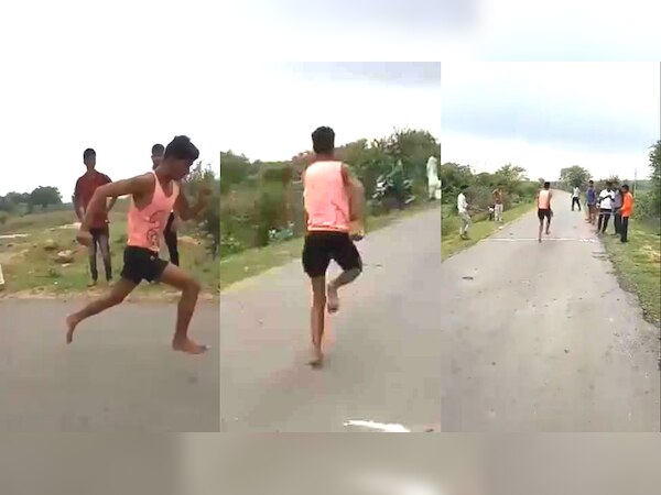 मध्य प्रदेश का 'उसेन बोल्ट' कहे जाने वाले रामेश्वर गुर्जर. 