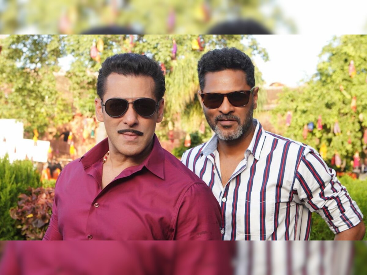 दबंग 3 का न‍िर्देशन प्रभू देवा कर रहे हैं. फोटो : @BeingSalmanKhan/twitter