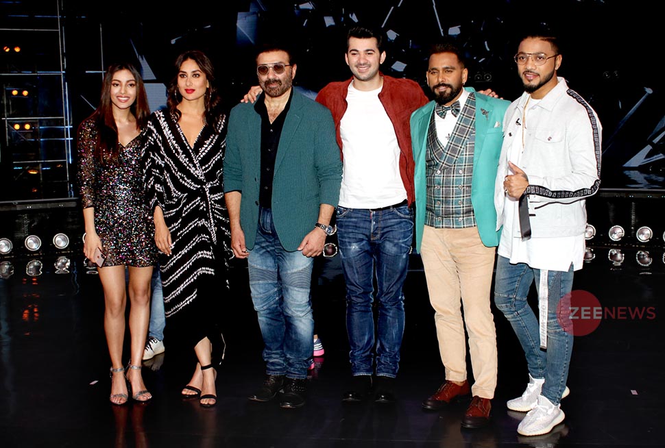 DID के सेट पर PPDKP की टीम Kareena Kapoor, sunny deol and karan deol at Dance India Dance 7 set