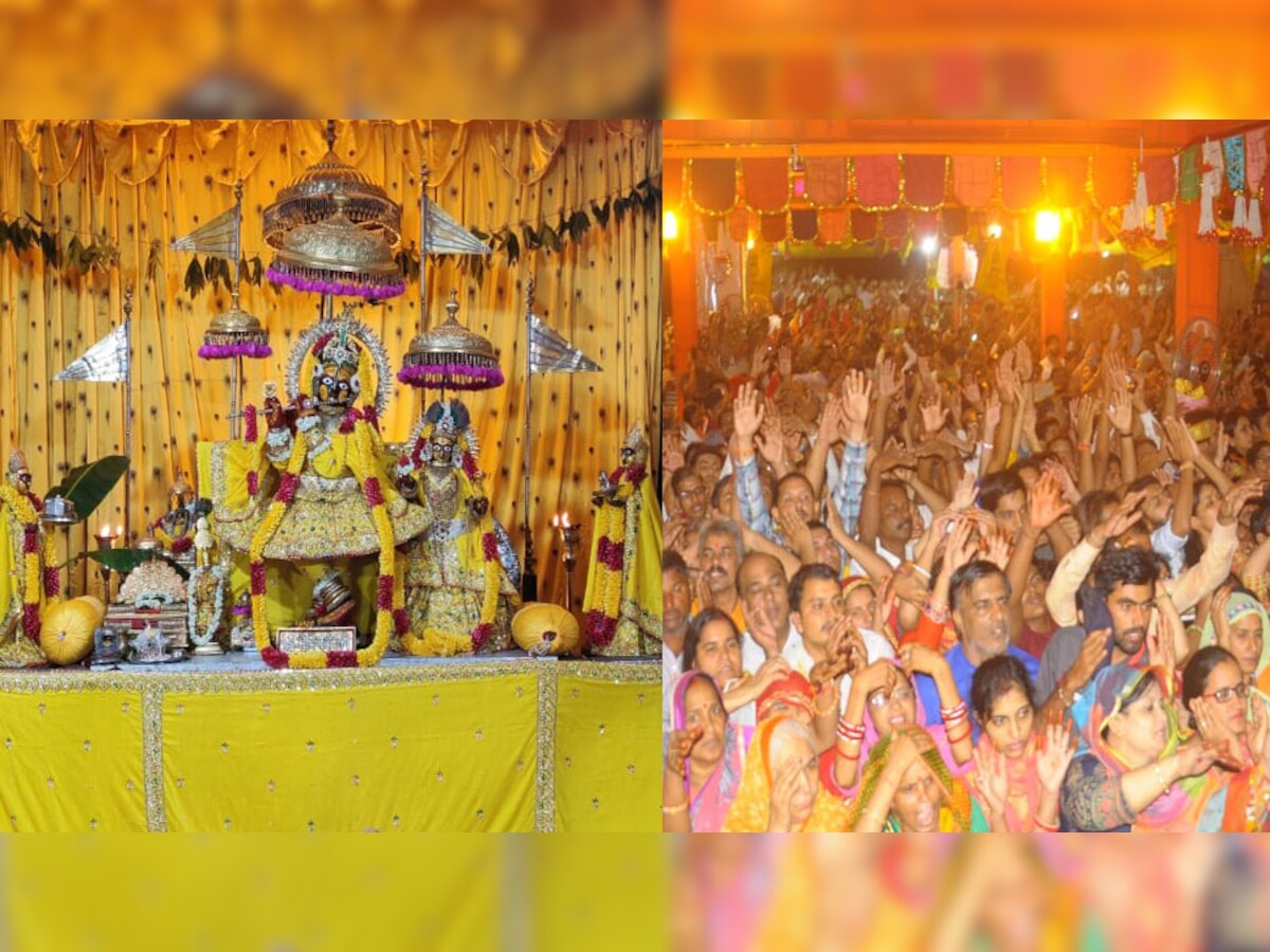 मंदिरों में ठाकुरजी को नई पोशाक धारण करवाकर अद्भुत शृंगार किया गया.