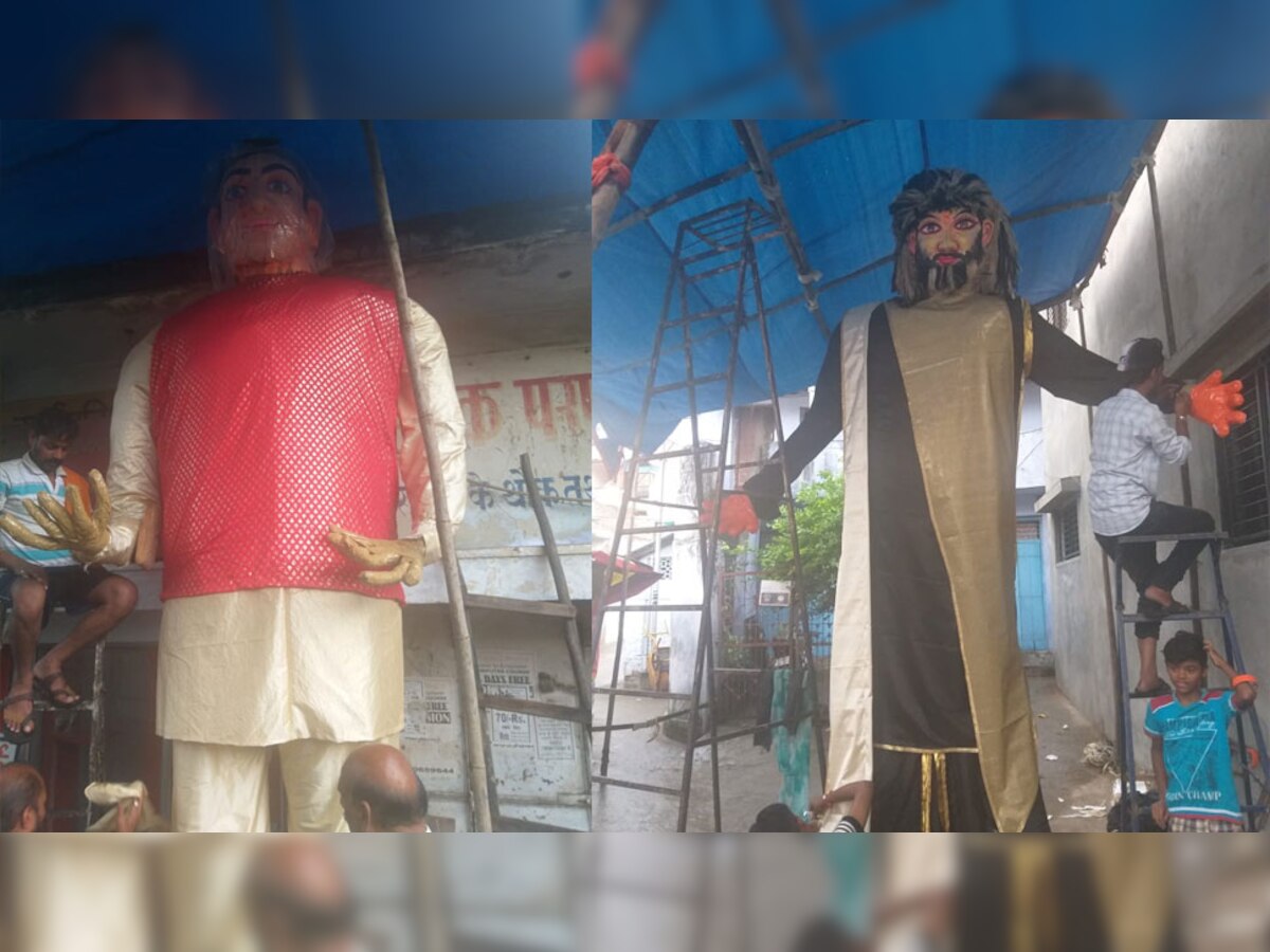 पाकिस्तान के पीएम इमरान खान का पुतला 'बडग्या' के रुप में बनाया गया है.