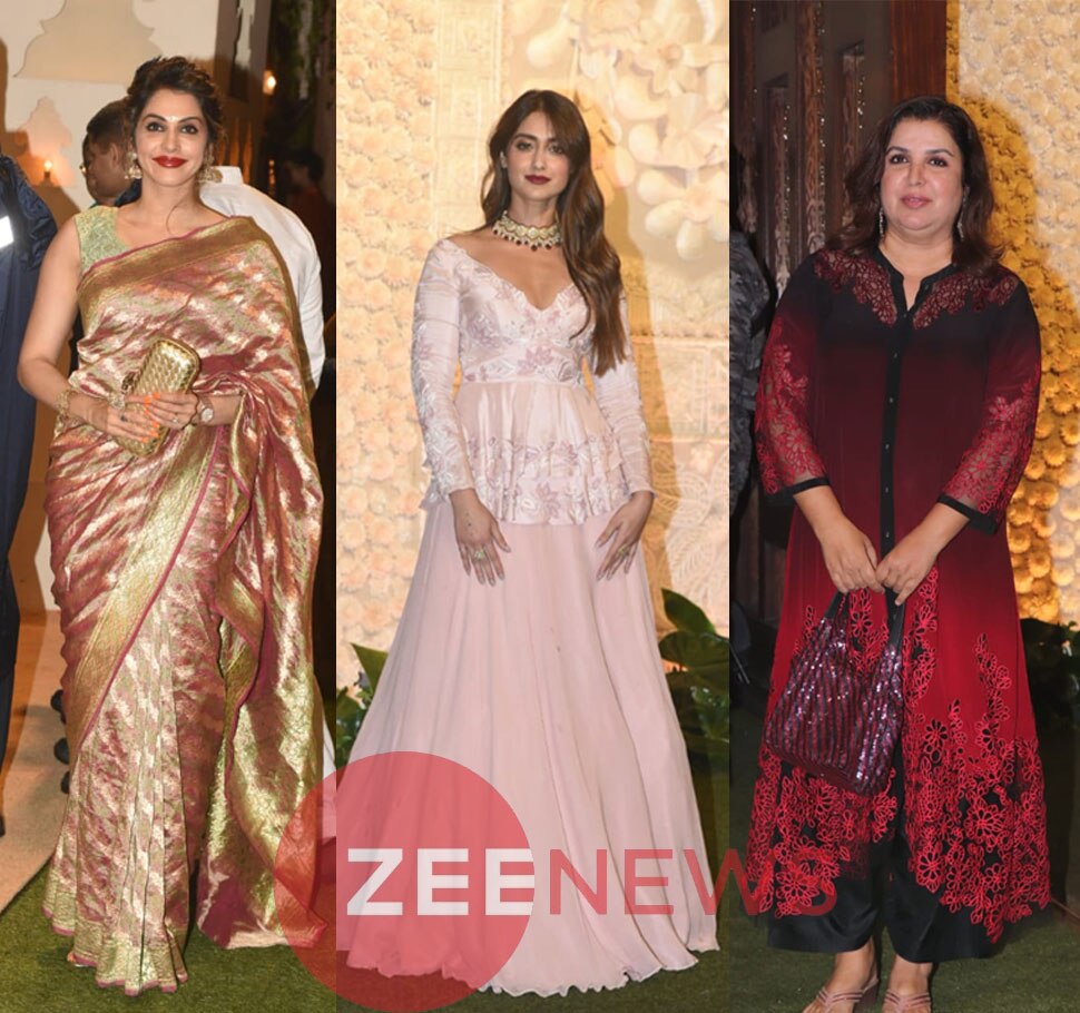 एक्ट्रेस का अंदाज Alia Bhatt, Ranbir Kapoor, Bachchans spotted at Ganesh Chaturthi Ambani Party